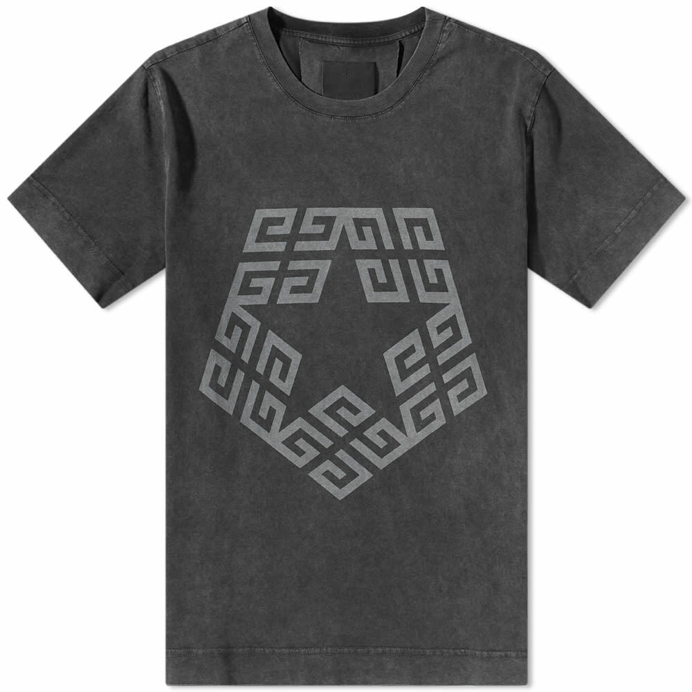 Givenchy Men's 4G Star Logo T-Shirt in Grey Givenchy