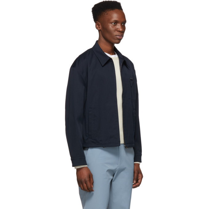 Prada Navy Twill Zip Jacket Prada
