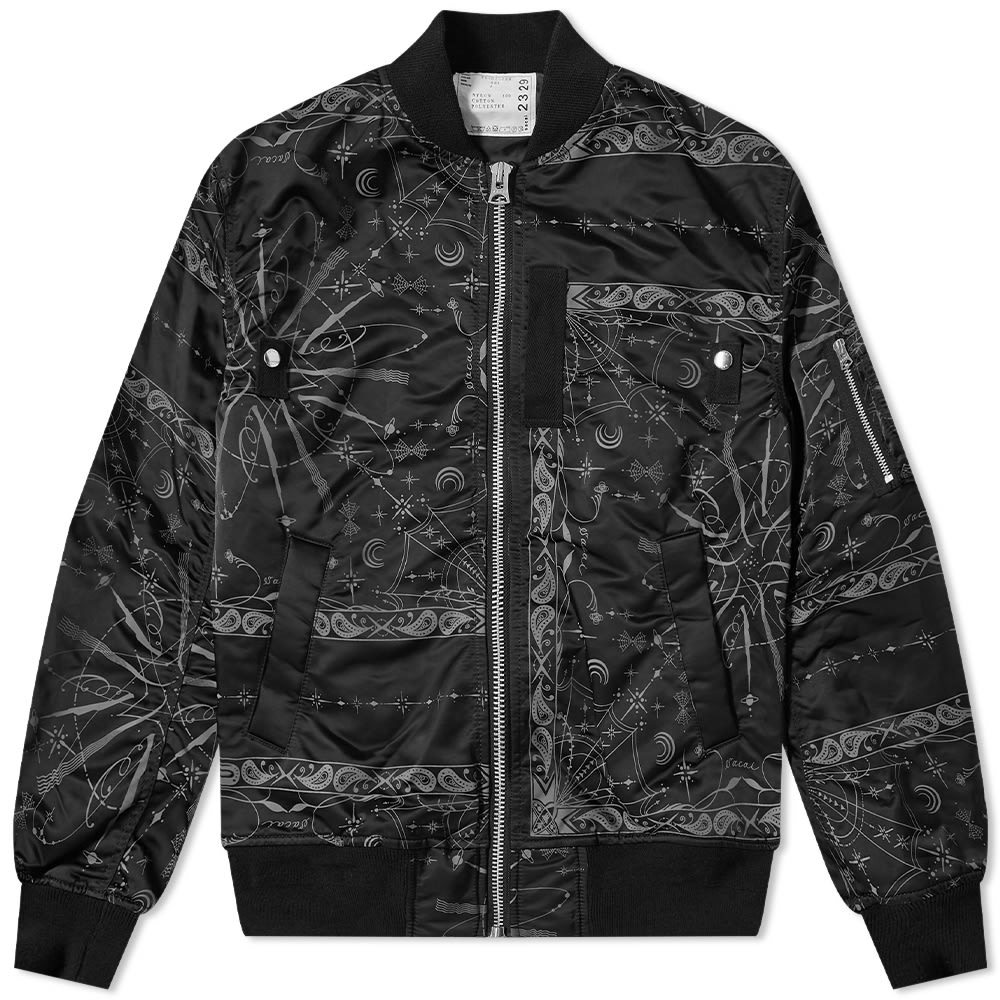 Sacai Dr. Woo Bandana MA-1 Jacket Sacai