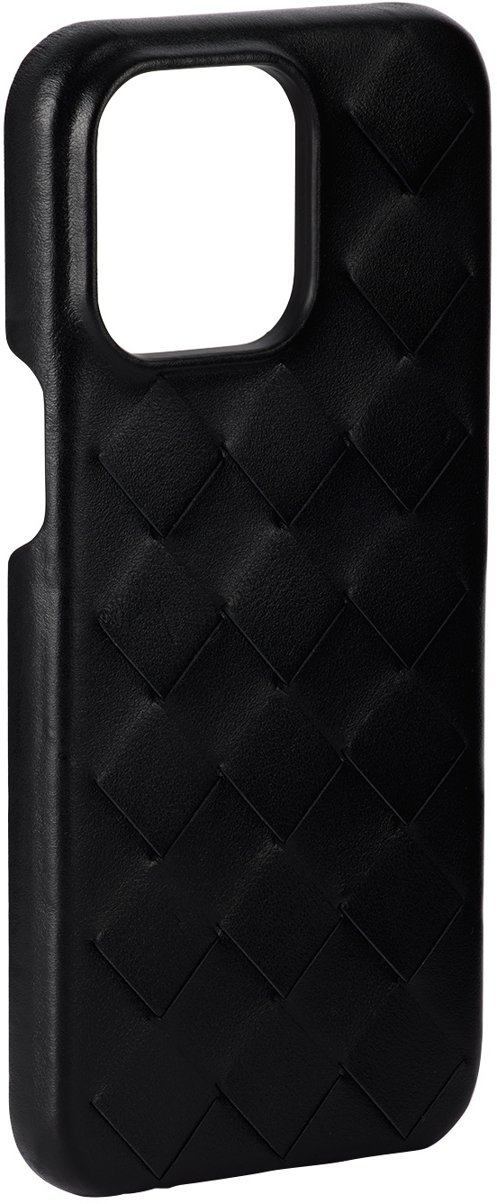 BOTTEGA VENETA ブラック iPhoneケース15promax Bottega Veneta Black