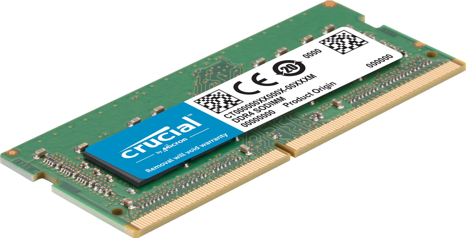 Crucial 32GB Kit (16GBx2) DDR4 2400 MT/s (PC4-19200) DR x8 SODIMM