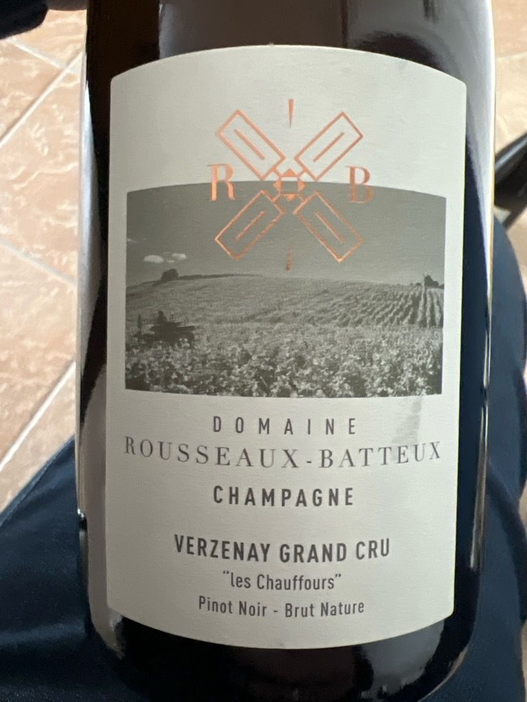 2019 Champagne Rousseaux-Batteux Verzenay Grand Cru 