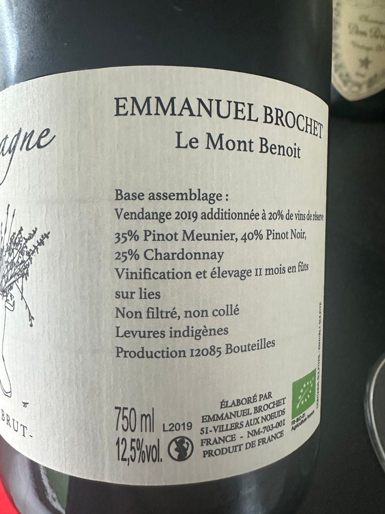 N.V. Emmanuel Brochet Champagne Premier Cru Extra Brut (2019) Le