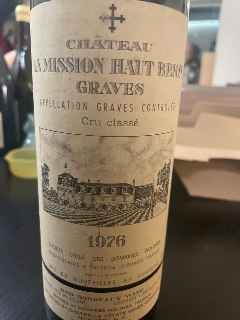 1976 Château La Mission Haut-Brion - CellarTracker
