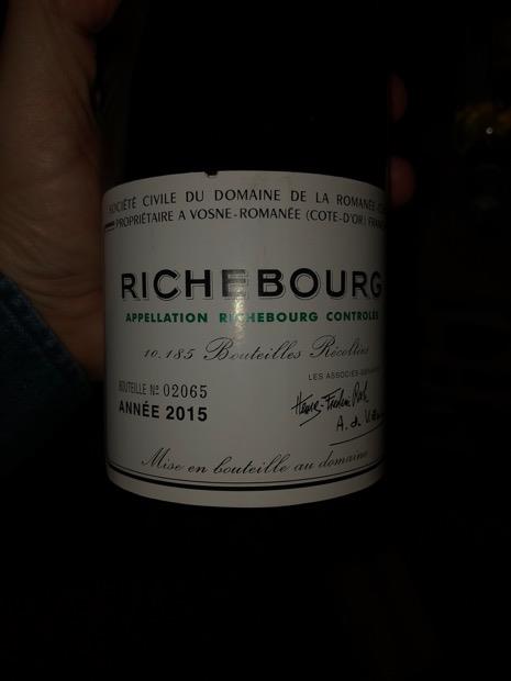 2015 Domaine de la Romanée-Conti Richebourg - CellarTracker