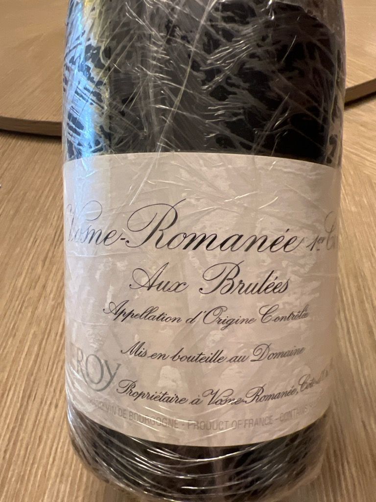 1998 Domaine Leroy Vosne-Romanée 1er Cru Aux Brûlées - CellarTracker