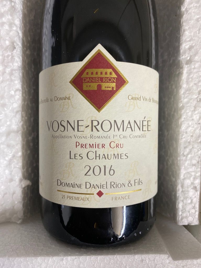 2015 Domaine Daniel Rion et Fils Vosne-Romanée 1er Cru Les Chaumes