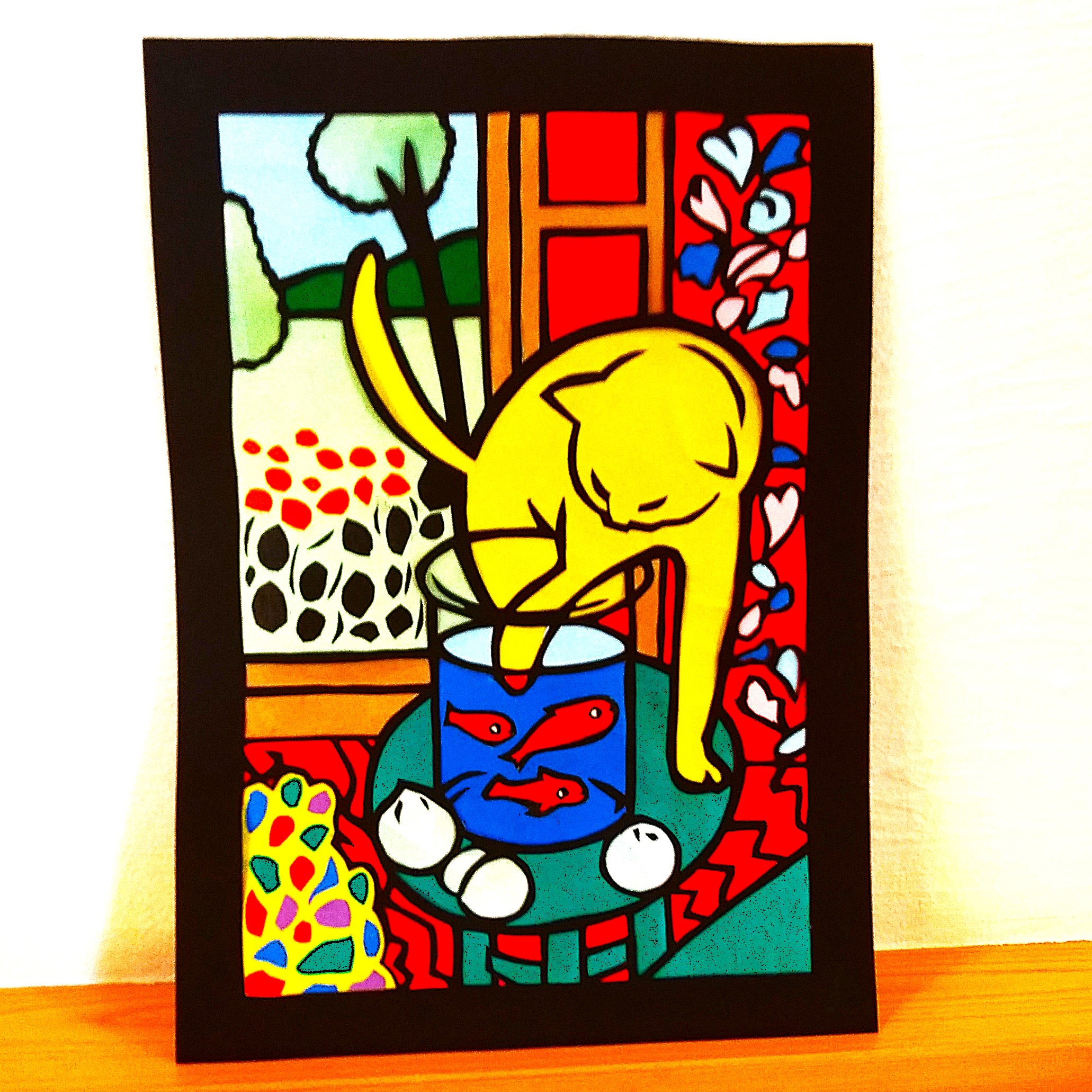 アンリ・マティス 金魚を捕まえる猫 | おうちカフェ さんちゃん