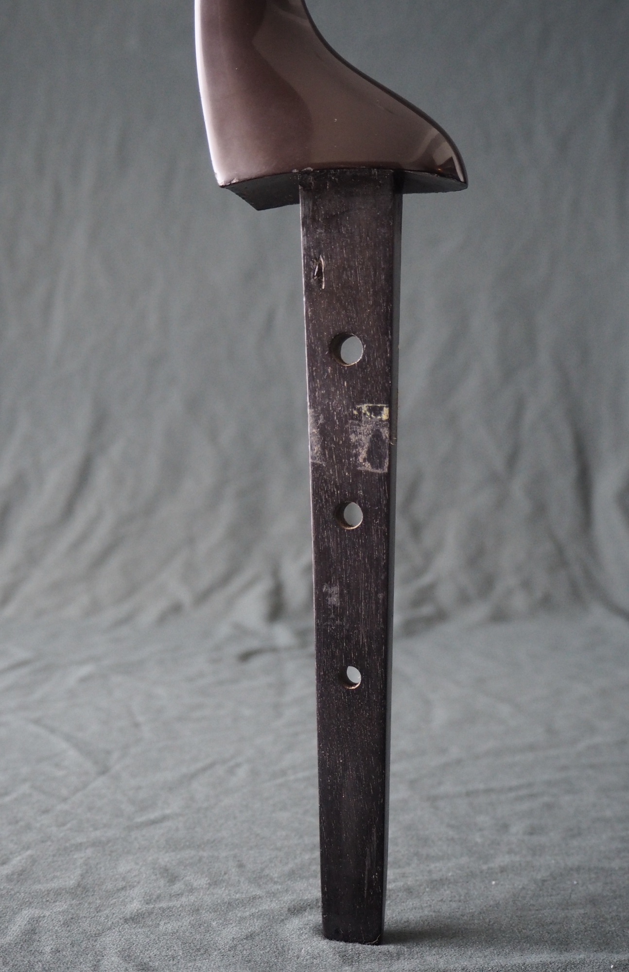 良材 沖縄三線 マカビ型 アフリカ黒木？ 良材 沖縄三線 マカビ型