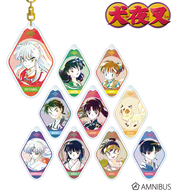 犬夜叉 殺生丸 りん バッジ アクリルスタンド アクリルキーホルダー