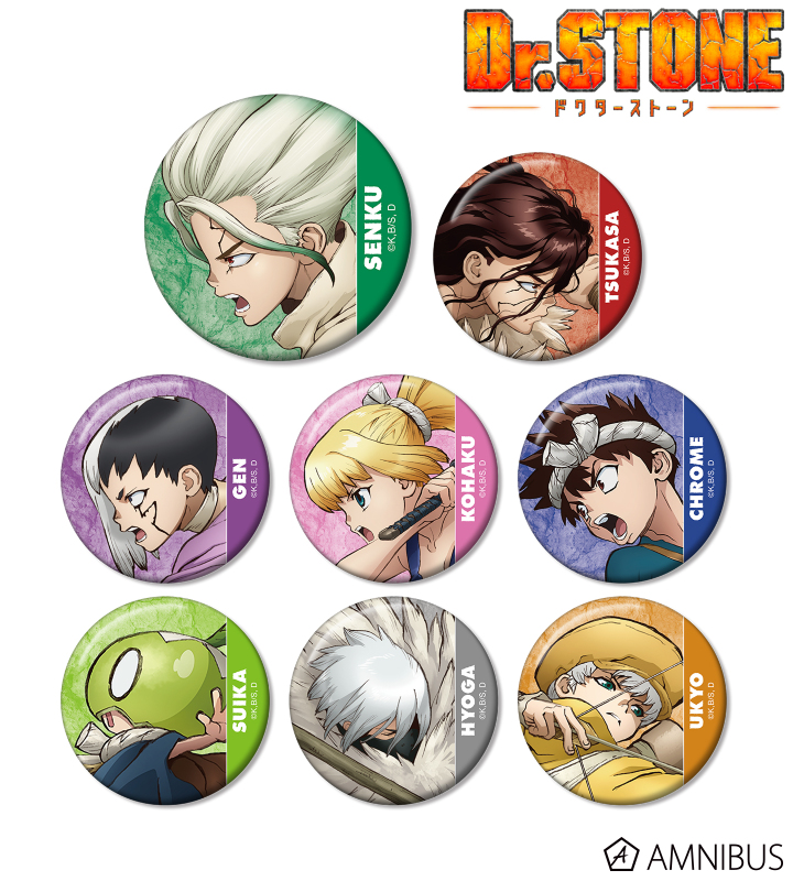 dr.stone 石神千空 石の宴 ホログラム缶バッジ 10個 f Amazon.co.jp