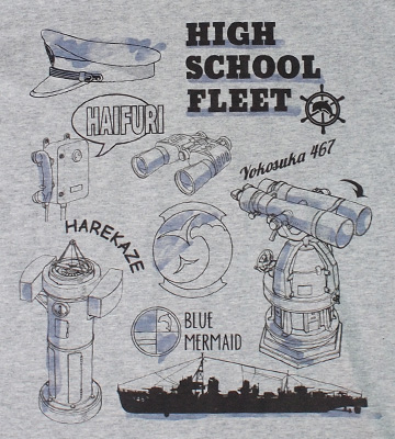 ハイスクール・フリート - ラインアートTシャツ | AMNIBUS(アムニバス)