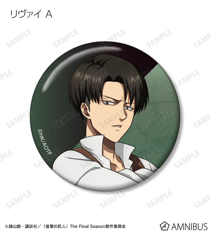 リヴァイ 原画 缶バッジ 進撃の巨人 よ*読様 進撃の巨人 スペシャル