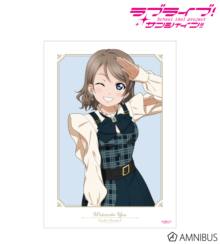 渡辺曜 ラブライブ サンシャイン 色紙 コースター 韓国 Aqours ラブ