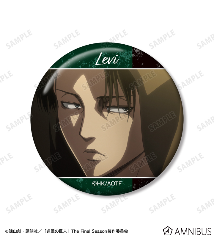 TVアニメ『進撃の巨人』 - リヴァイ 場面写缶バッジ5個セット