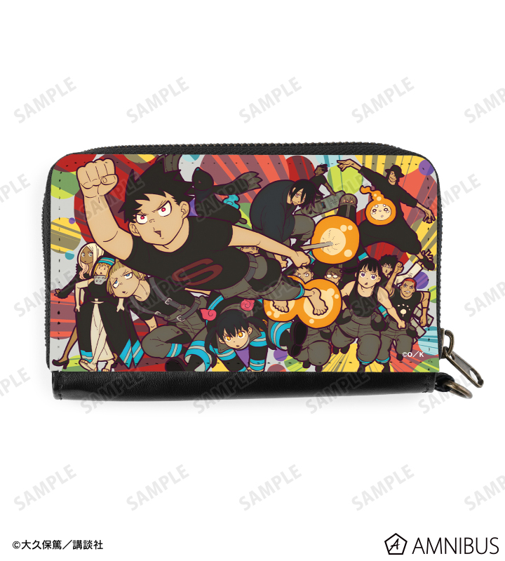 漫画『炎炎ノ消防隊』 - 集合 カードポケット付きミニ財布 | AMNIBUS