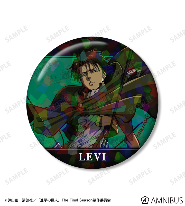 TVアニメ『進撃の巨人』 - リヴァイ ホログラム缶バッジ2個セット