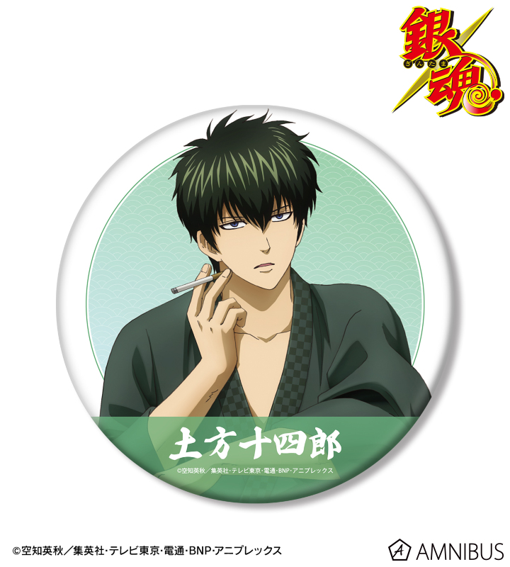 銀魂】土方十四郎＆近藤勲 J-WORLD 沖田バズーカ 景品 缶バッジ 銀魂