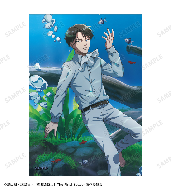 ☆進撃の巨人リヴァイイラストカードブロマイド原画