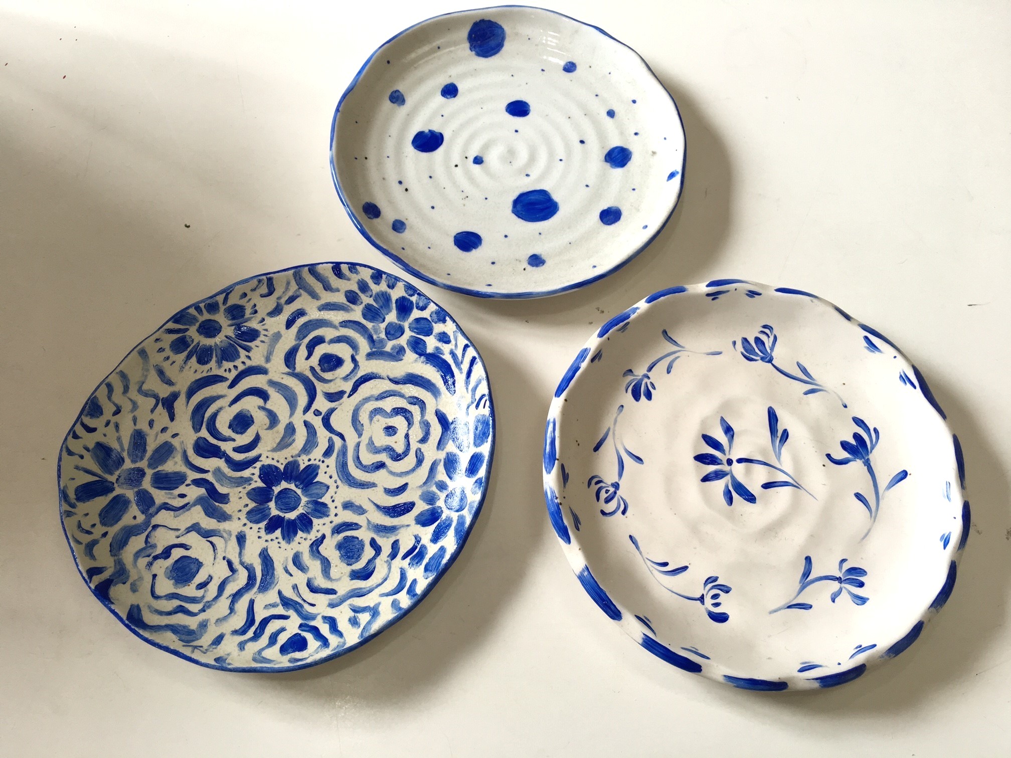 ☆じゃらん限定・23㎝リム皿の絵付け☆カリギュラフィーの文字入れの