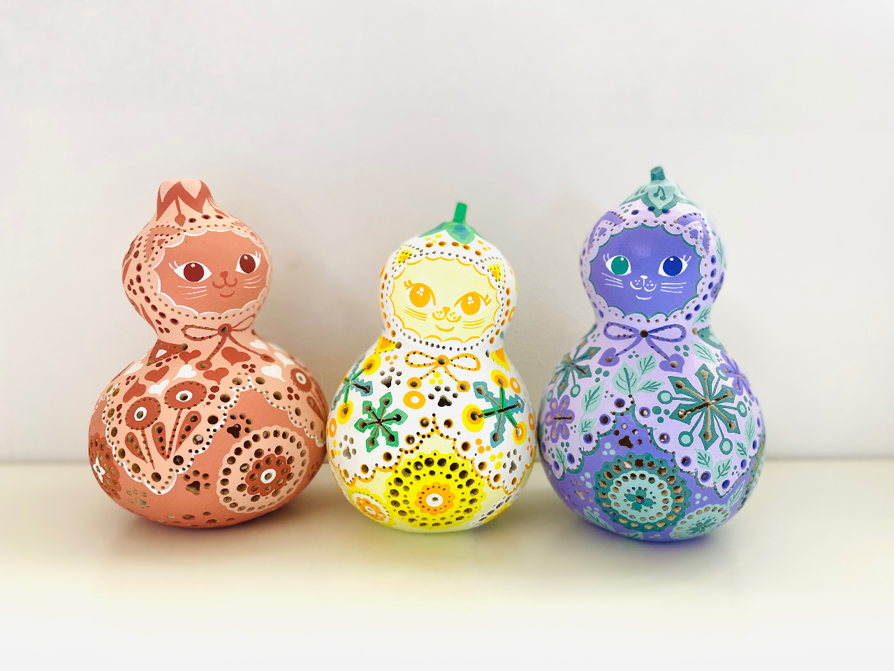 ひょうたんの聖地☆岐阜県養老町でペイントひょうたんランプつくり