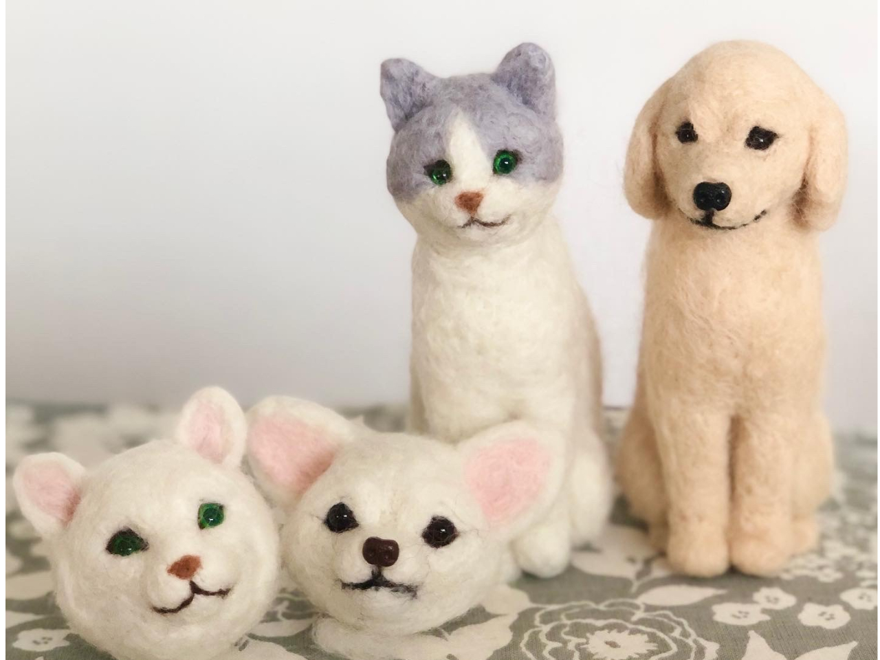 東京・調布】基礎から学べる『リアル羊毛フェルト動物制作』＜女性に