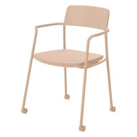 美品】KOKUYO EARA ミーティングチェア 椅子 木肘 キャスター付①