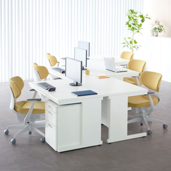 たのめる便再開】コクヨ 事務机 ホワイト たのめる便再開】コクヨ 事務