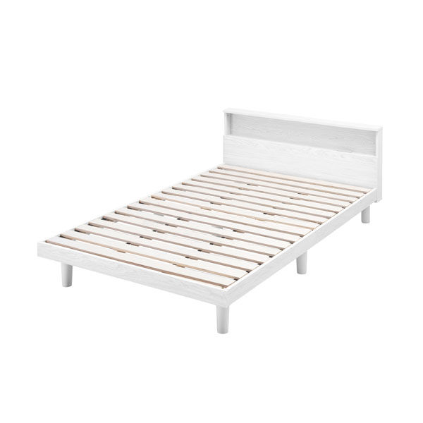 アイリスオーヤマ すのこベッドSD セミダブル ホワイト SNB-SD 1台