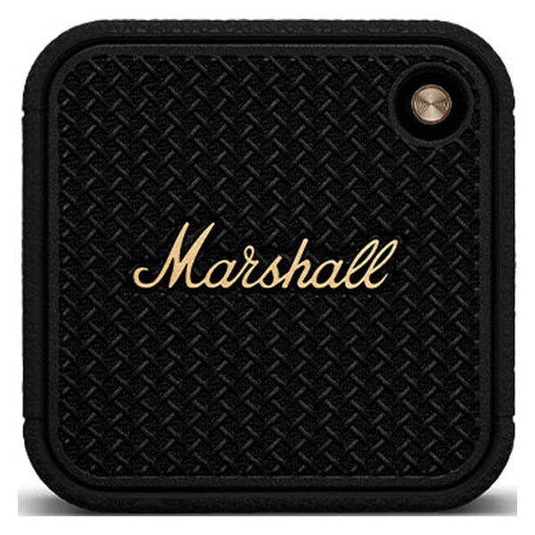 Marshall ワイヤレスポータブル防水スピーカー/ブラック&ブラス