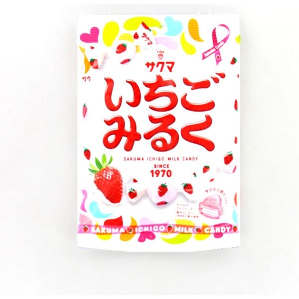 いちごみるく 4903901150552 100G×10個 サクマ製菓（直送品） - アスクル