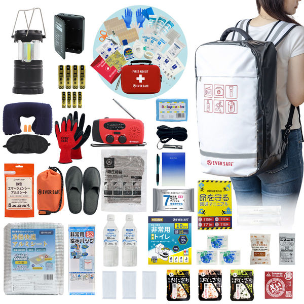 防災セット 1人用 底まで開く防災リュック 防災グッズ 防災士監修