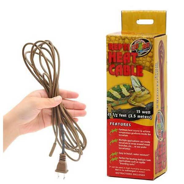 ZOOMED ズーメッド爬虫類ヒーター レプティ ヒートケーブル 120V 150W