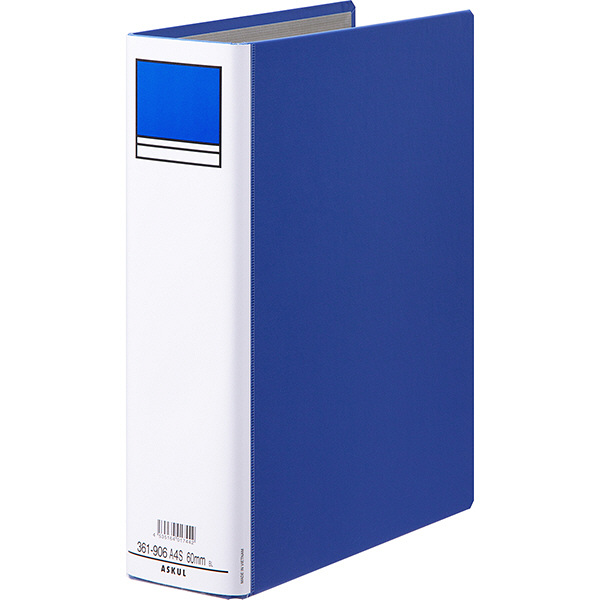 復活特別価格】アスクル パイプ式ファイル A4タテ 両開き とじ厚60mm