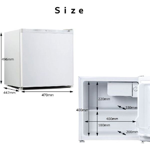 PHILCO 電気冷蔵庫 FR-450W 1ドア 46L PHILCO 電気冷蔵庫 FR-450W 1