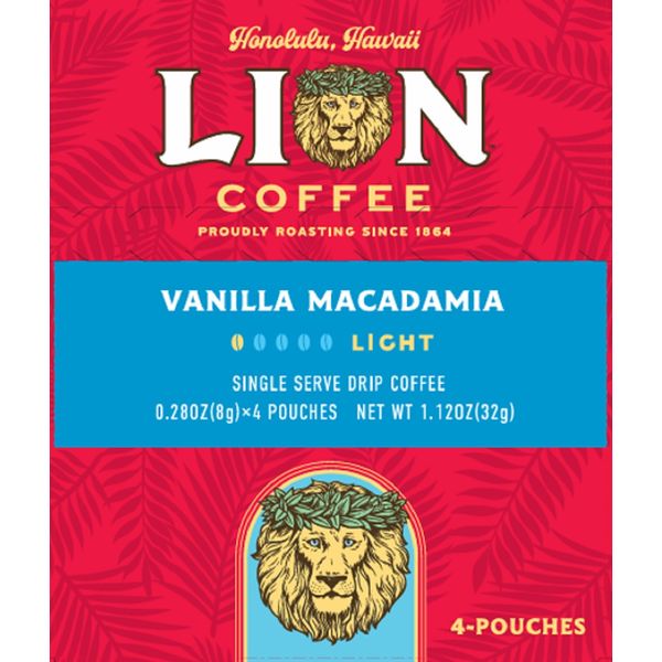 ドリップコーヒー】ライオンコーヒー バニラマカダミア ドリップバッグ