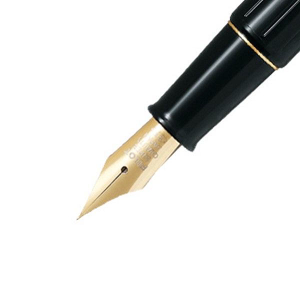 パイロット 万年筆 デスクペン 金色仕様 ブラック軸 極細字（EF） P