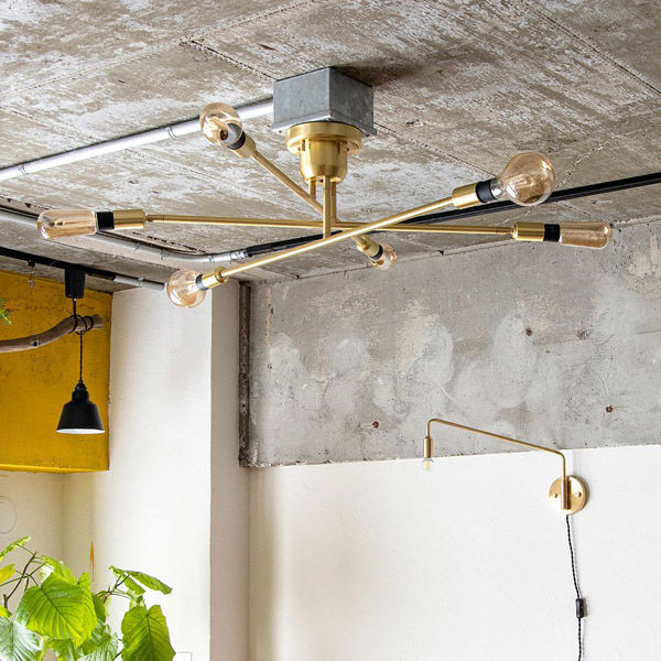 TIC キムリック 6灯シーリングライト ブラス TC-1010-BS 1台（直送品