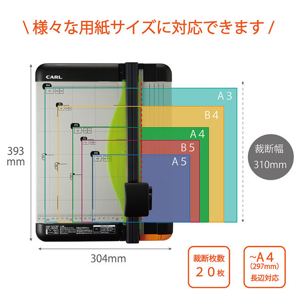 カール事務器 ディスクカッター A4サイズ DC-600 - アスクル