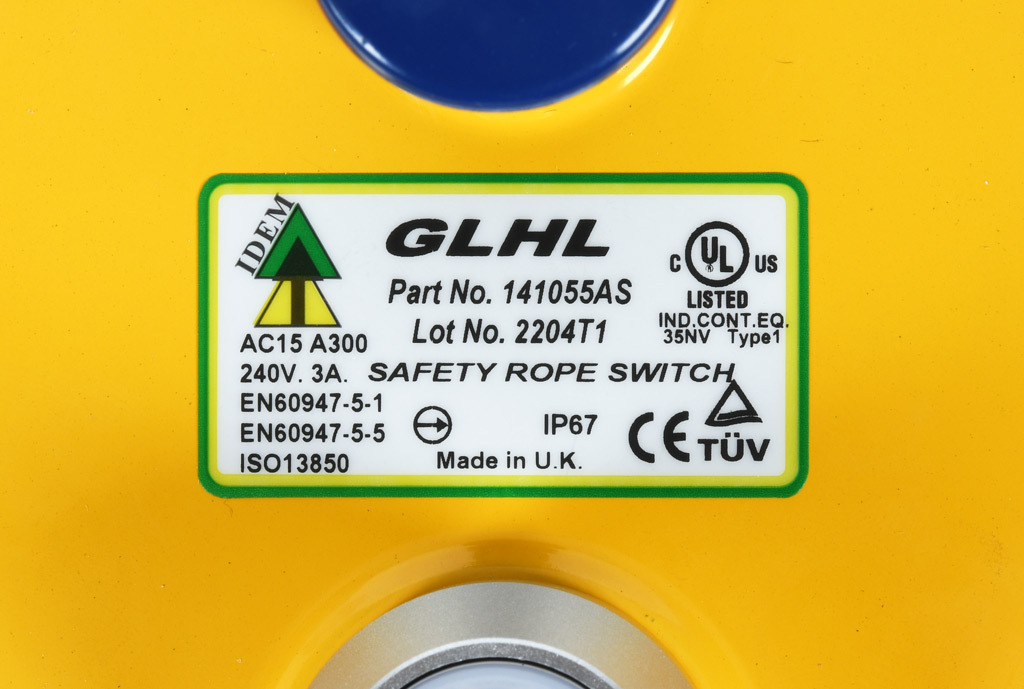 Safety Switch: cable-pull interlock, 125m (PN# GLHL-141055-AS