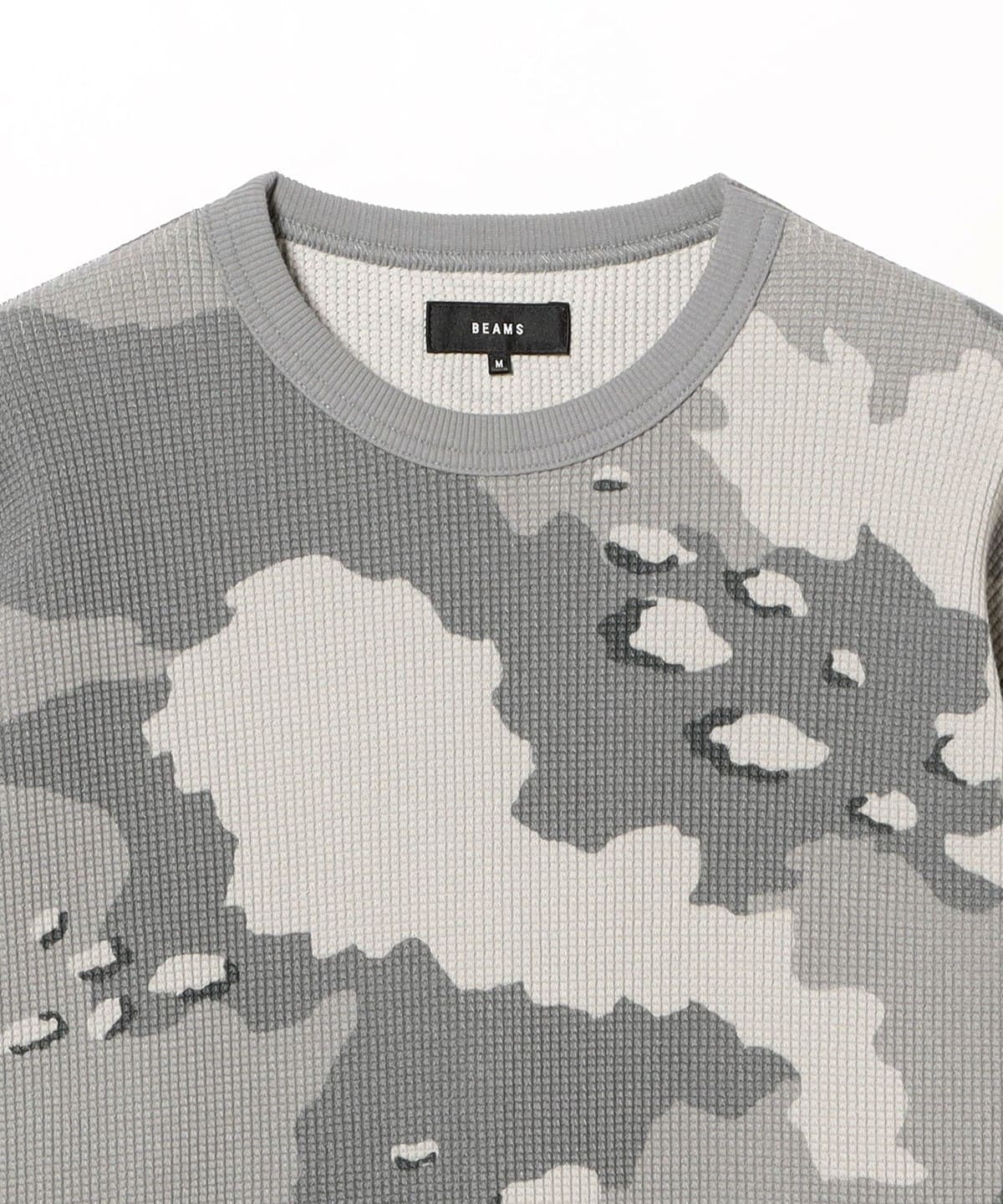BEAMS（ビームス）Camo Print Thermal Crew Neck（Tシャツ・カットソー
