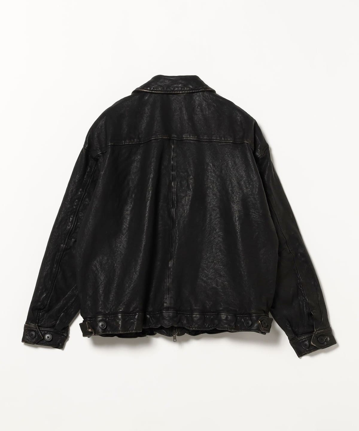 BEAMS 24SS Leather zip blouson BEAMS 24SS Vintaga Leather zip