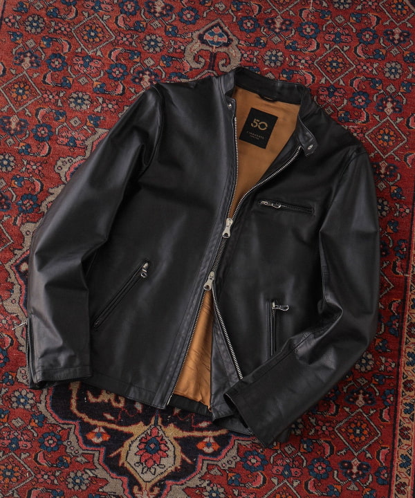 BEAMS F（ビームスF）CINQUANTA / スタンドカラー シングルライダース