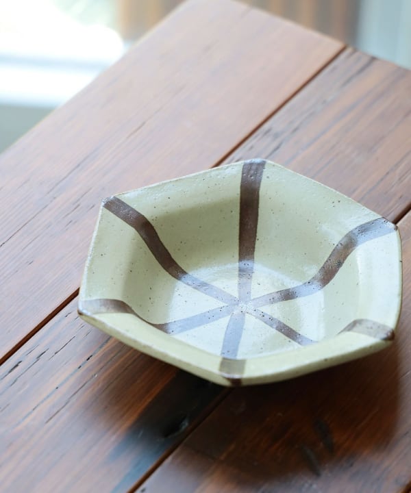 fennica（フェニカ）【別注】濱田窯 / 益子焼 六角皿 大（食器