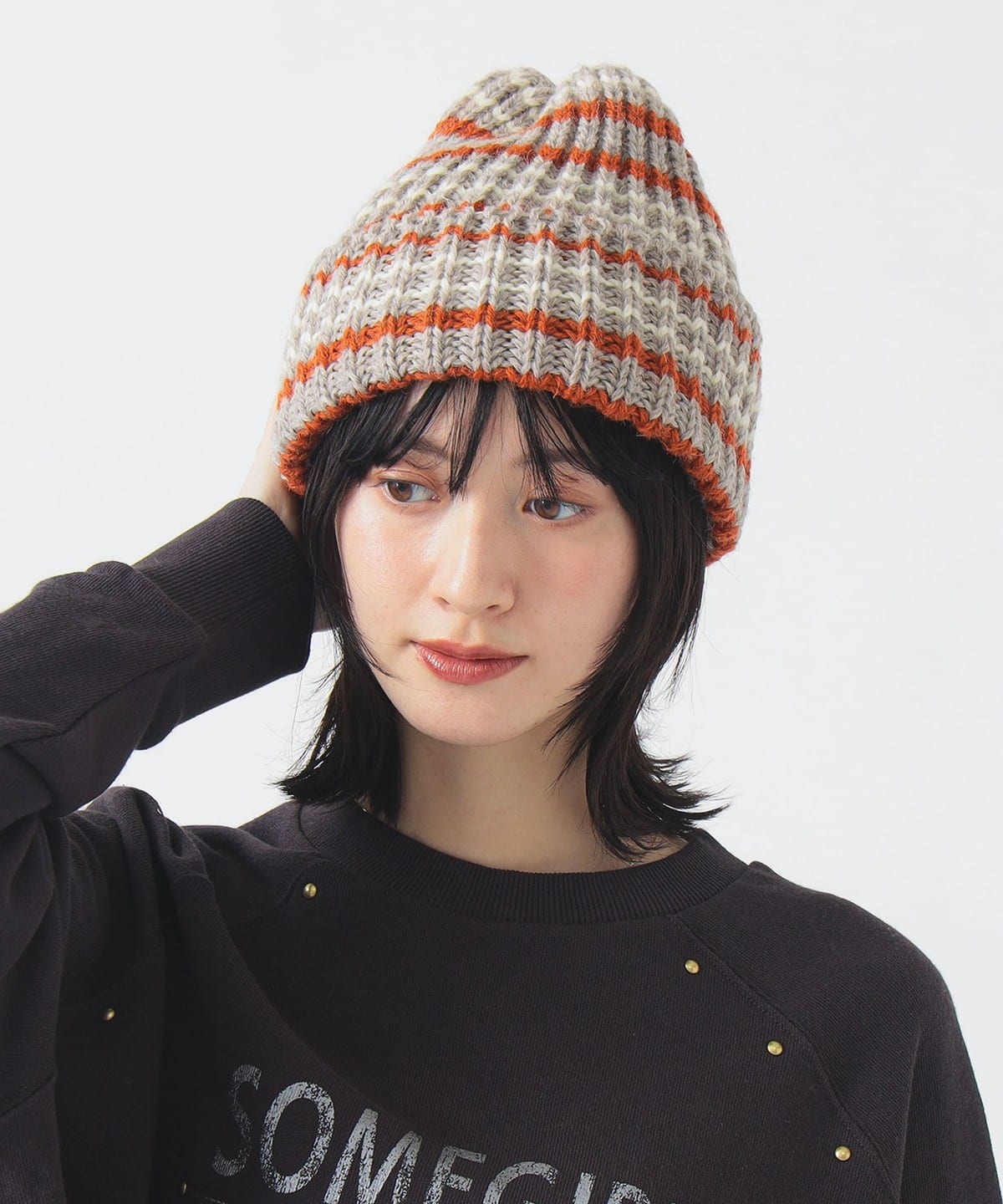 セール】【別注】ROBERT MACKIE / マルチボーダー ニットキャップ