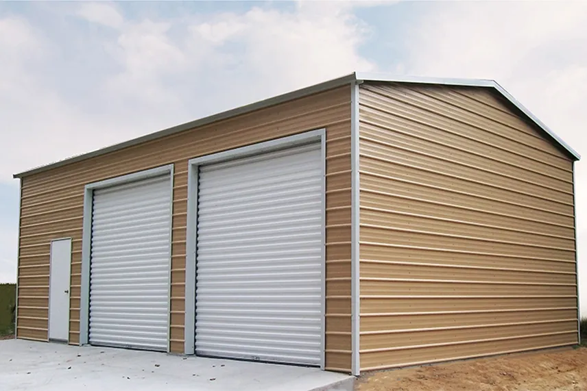 The McConaughy Steel Two Car Garage Delivered & Installed 18x25x10