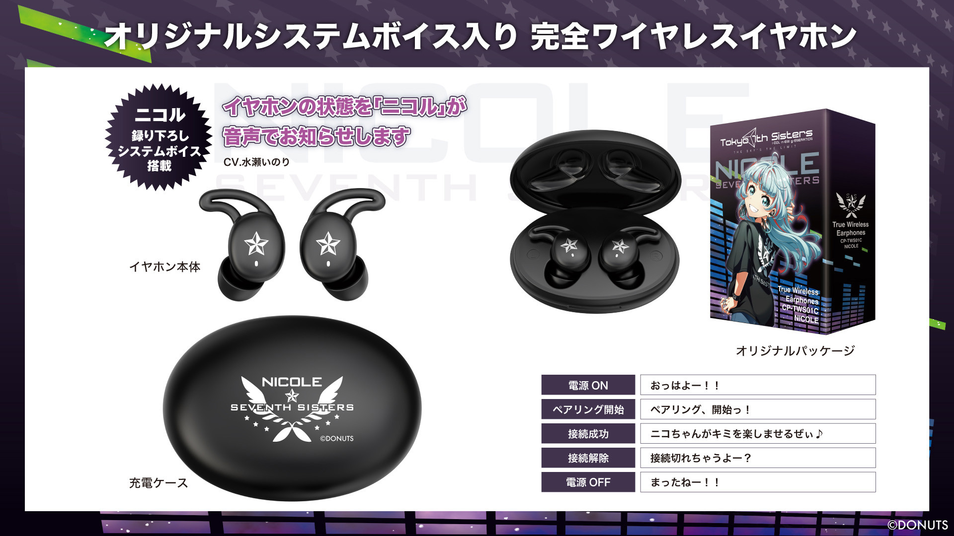 七咲ニコル ヘッドホン Tokyo 7th シスターズ』コラボのパイオニア
