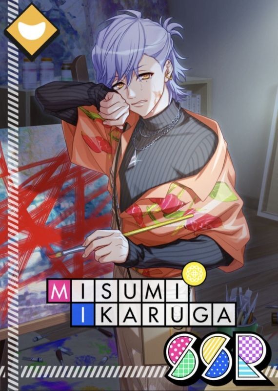 キャラカード 斑鳩三角(ノーマル/花を咥える) 「A3!(エースリー) まし