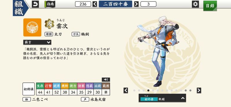 刀剣乱舞 コースター ポストカード 雲生 雲次 刀剣乱舞 コースター