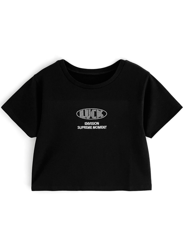 jentlouis ラインストーンTシャツ Mサイズ ジェントルイス Jent Louis